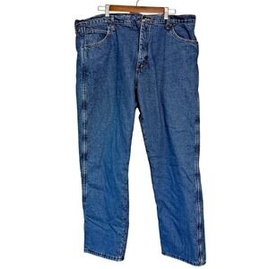 Wrangler Rugged Wear Men's Thermal Jeans - Stonewash, 40 x 32 EUC Warm Cowboy